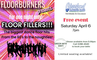 Floorburners April 6th - 7pm